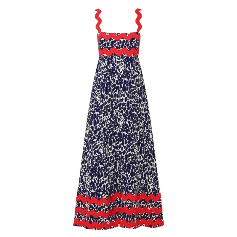 Summer Holiday Elegant Vintage Sling Long Maxi Boho Dress