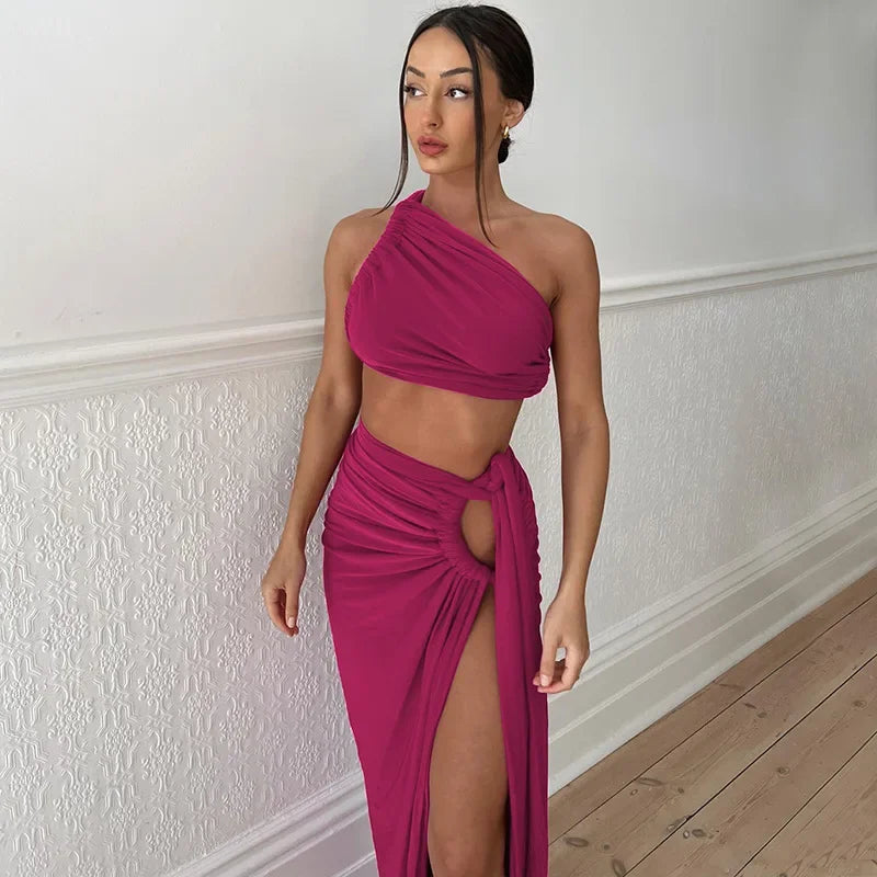 Fashion Asymmetric Sleeveless Maxi Dress