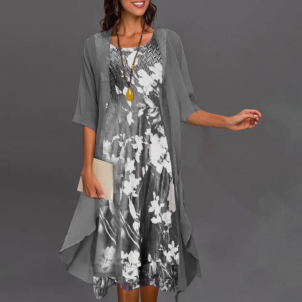 Elga Floral Pattern Dress for Women Date Night Outfit