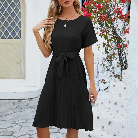 Dominique Minimalist Mint Green Pleated Formal Dress Statement Occasion Edit