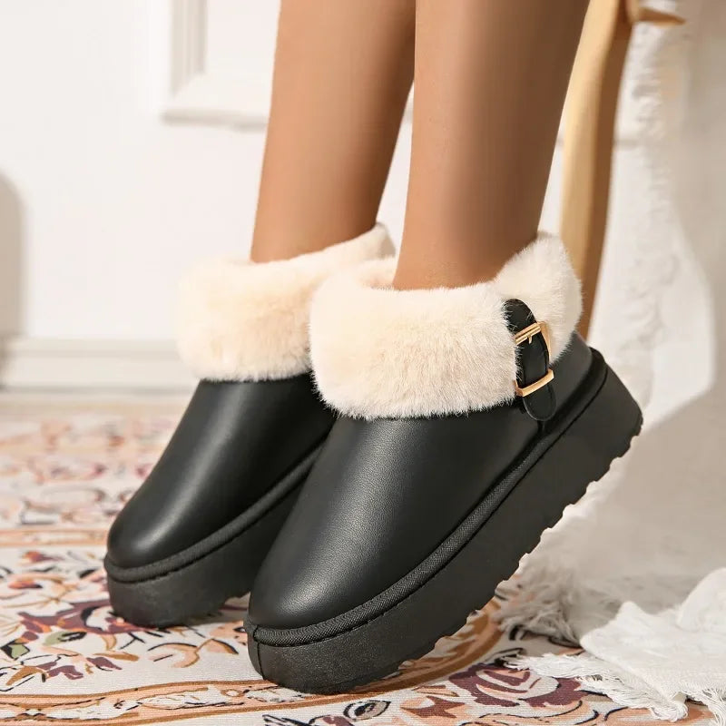 Furry Plush Warm Newest Comfortable NonSlip Thick Bottom Snow Boot