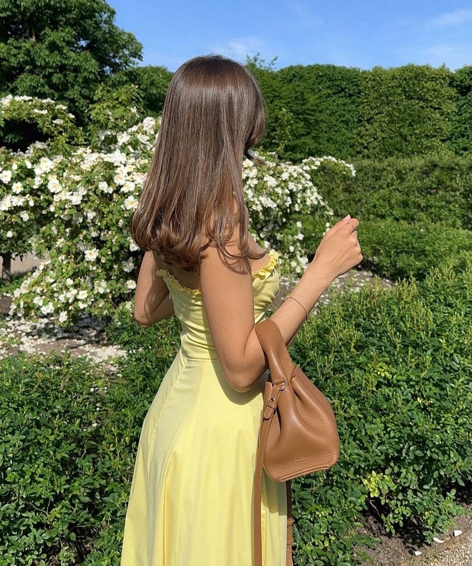 Loisa Lemon Corset Fit Midi Dress