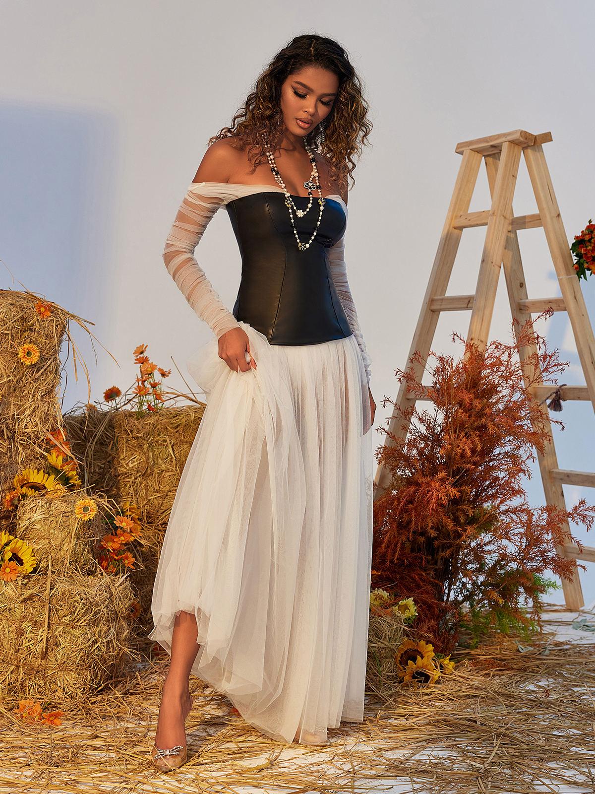 Tulle Maxi Dress