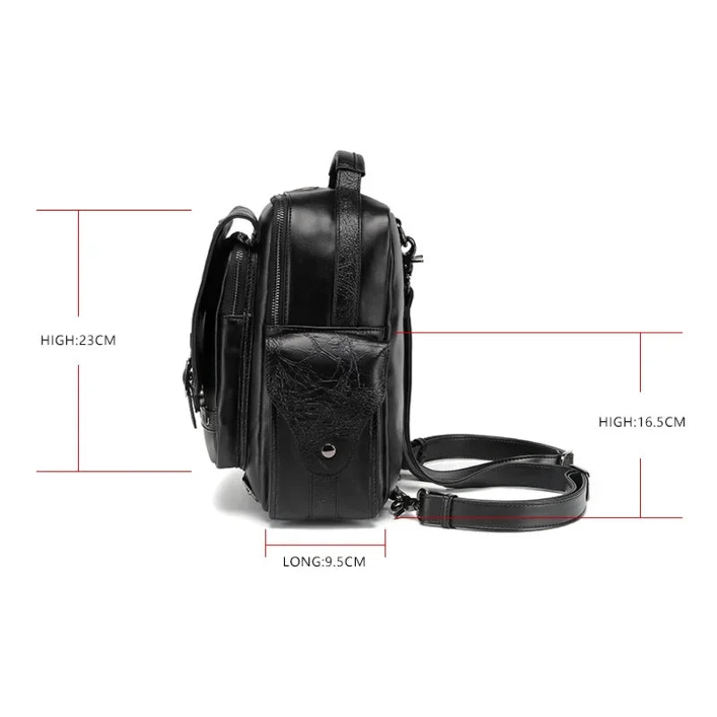 Goth Style Large Capacity Skull Multifunction Unisex Waterproof Backpack Bag