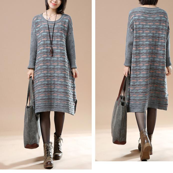 Gray sweaters plus size knit winter dresses the lake
