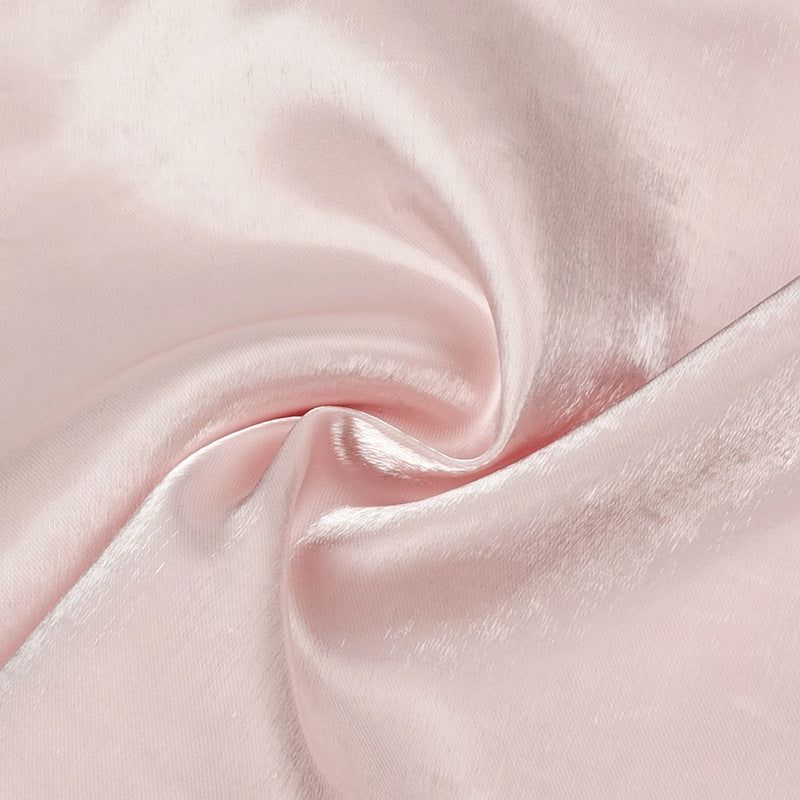 Pink Sweetheart Puff Sleeve Satin Bodycon Midi Dress