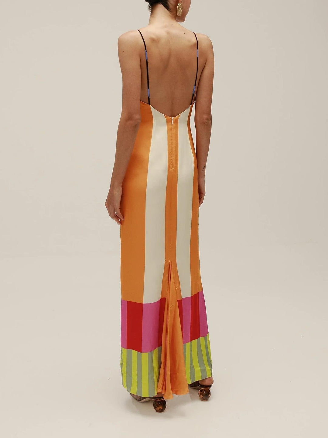 Floral Print Long Sleeve Flowy A-Line Maxi Dress 6