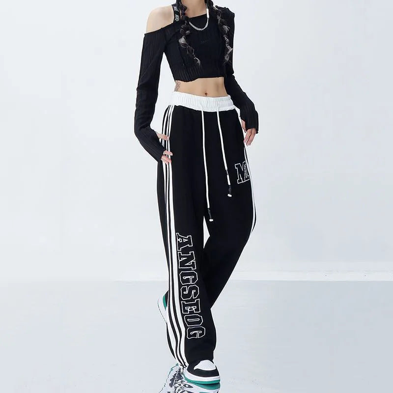 Harajuku Striped Jogging Pants