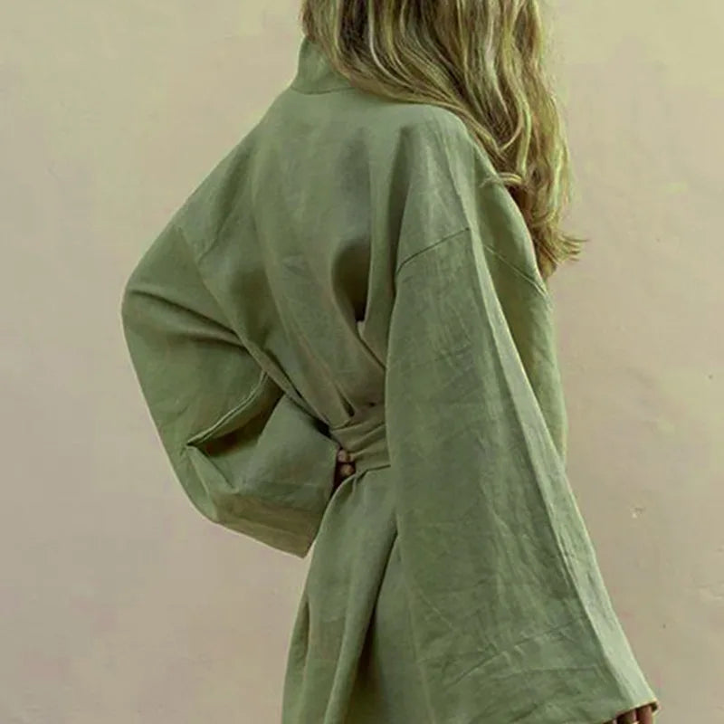 Cornelia Kimono Style V-neck Summer Dress for Women Modern Trendy Look