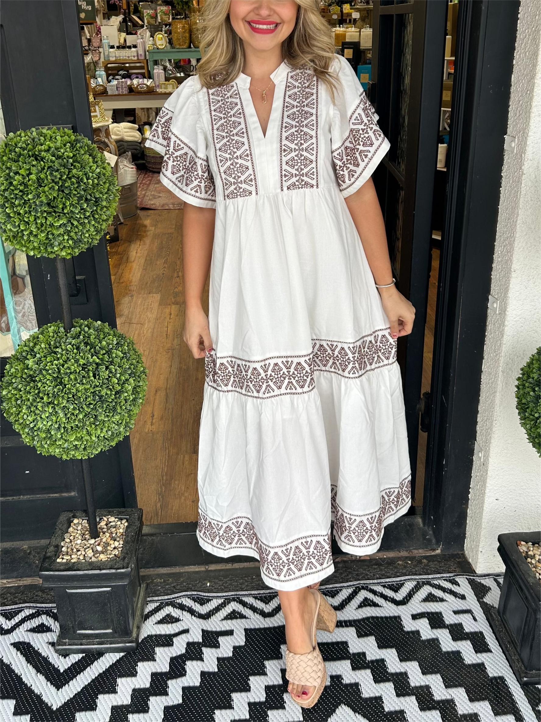 Sole Effortless Loose Puff Sleeve Dress Elevated Occasion Wear