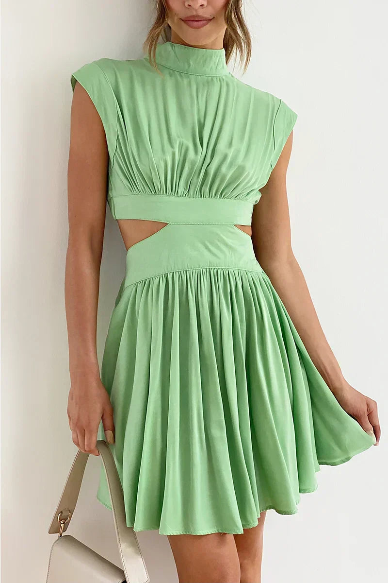 Teodora Exclusive Mini Dress Light Green Designer Edit