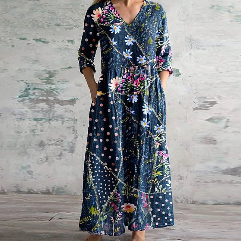 Maria Elegant Floral Womens Dress with Modern Everyday Styling