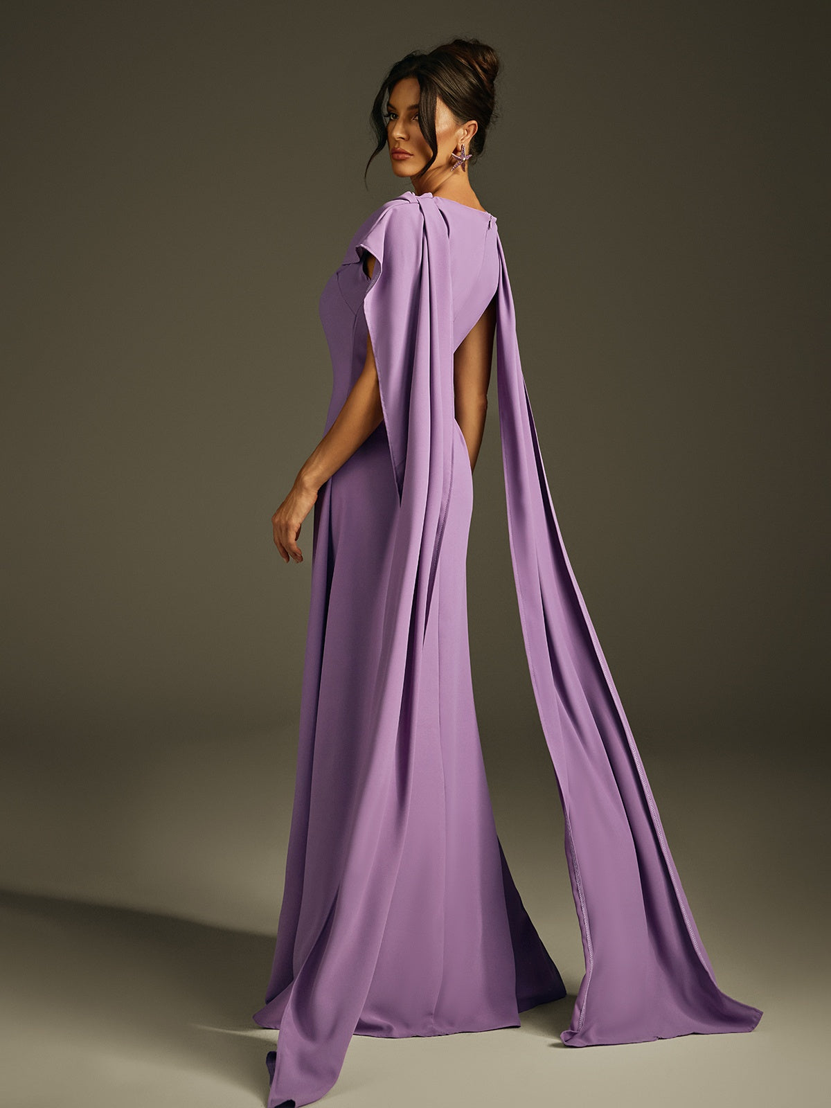Shawl Sleeveless Maxi Dress