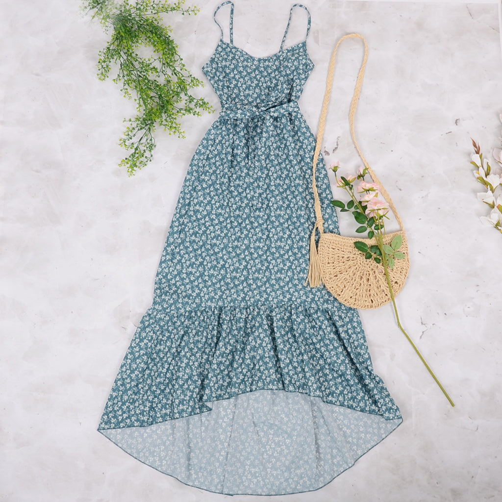 High Low Soft Daisy Dress