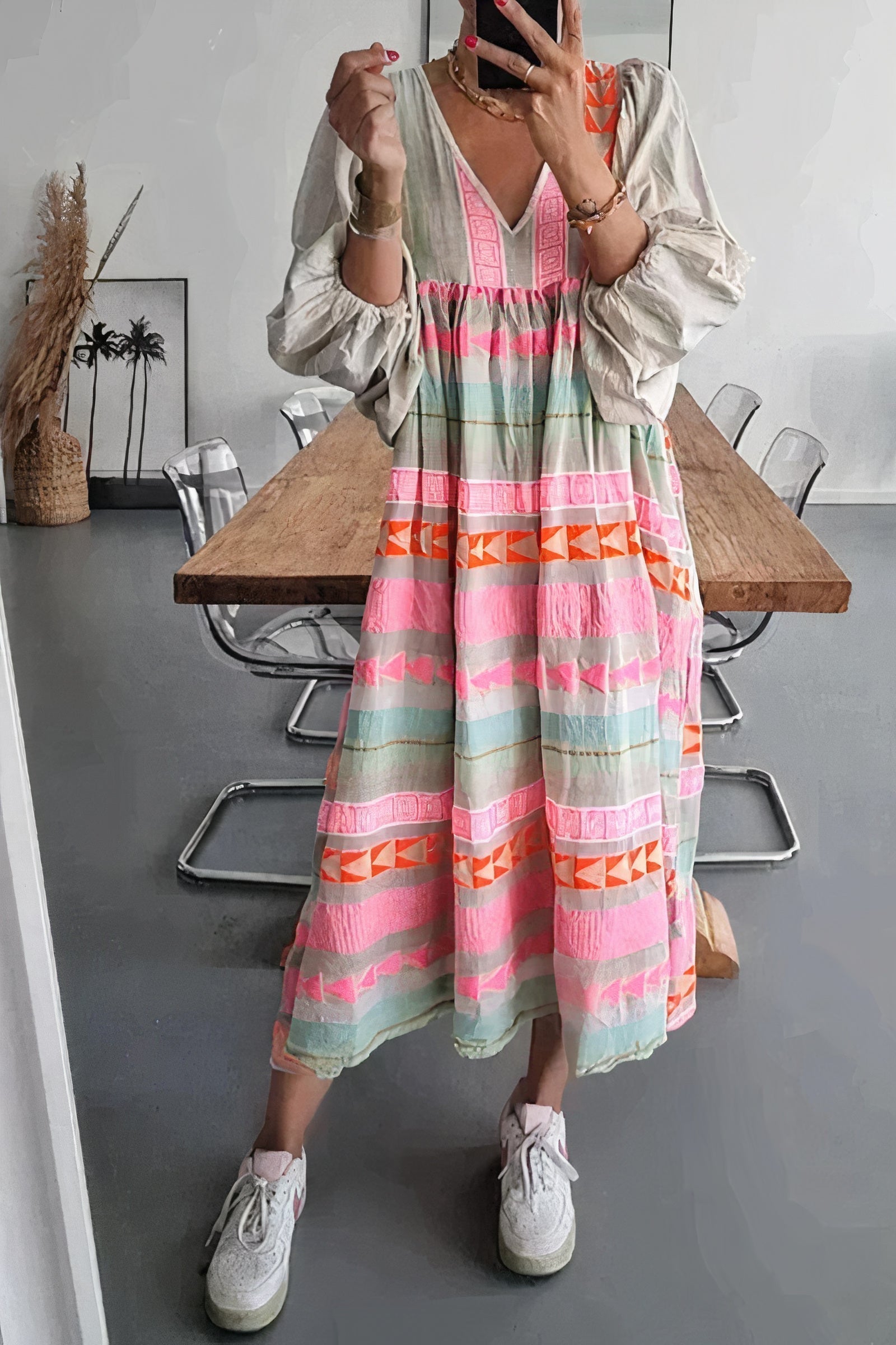 Raquel Exclusive Colorful Summer Dress Premium Wardrobe Essential