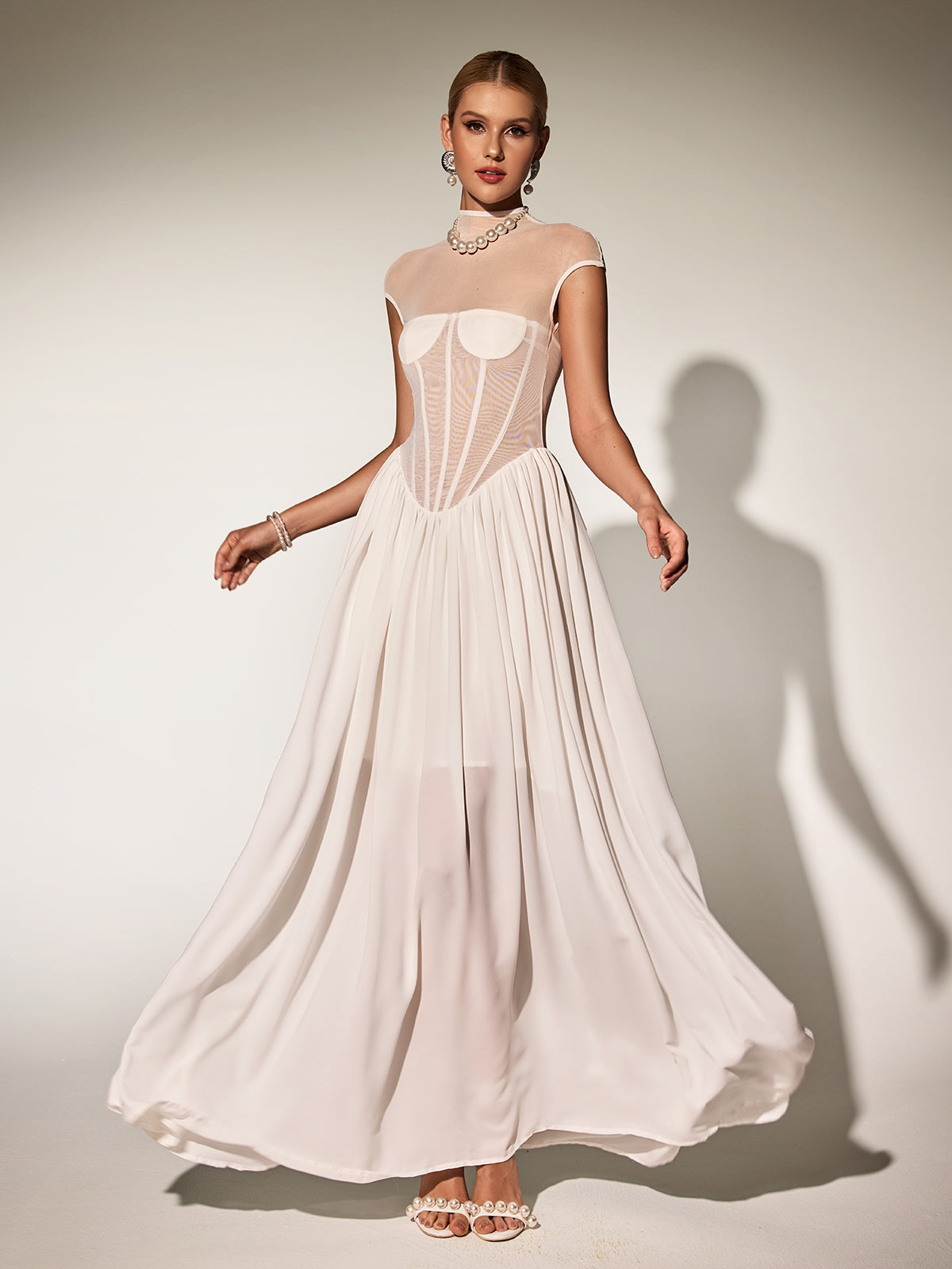 Sleeveless Corset Maxi Dress