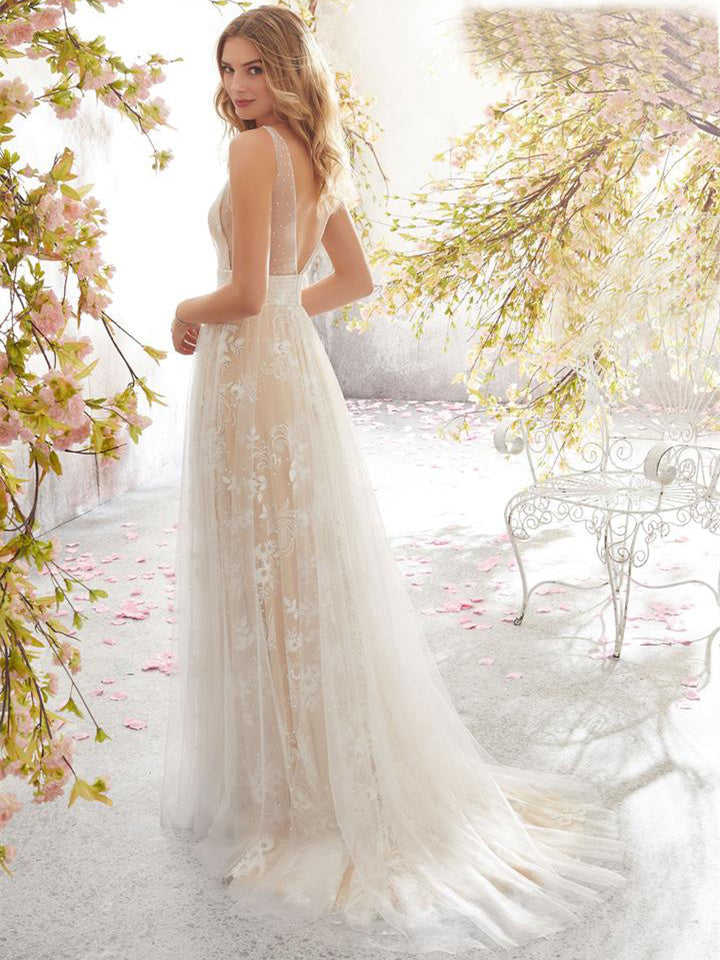 V-neck Lace Dress