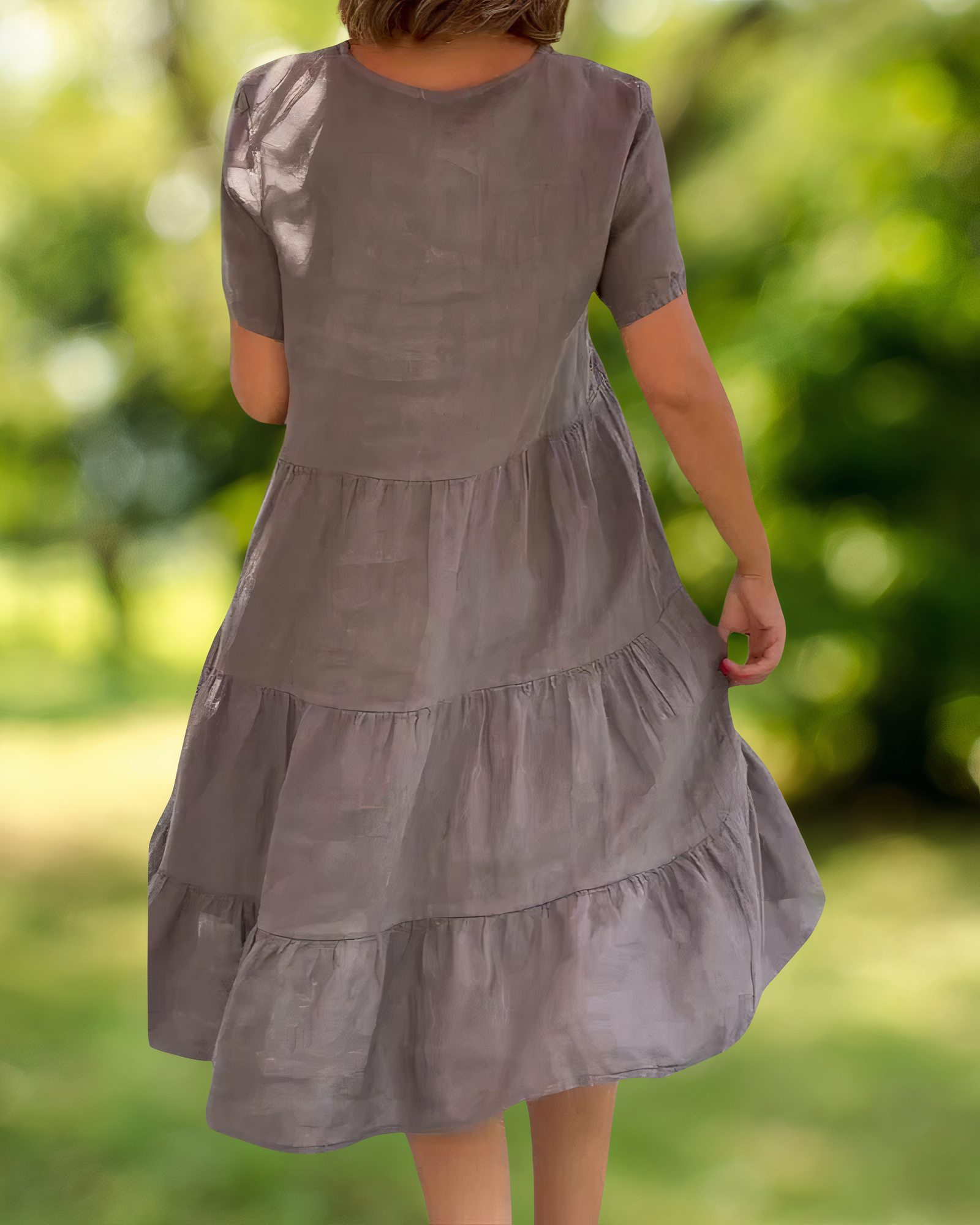Keira Timeless Cotton Linen Dress Elevated Occasion Wear
