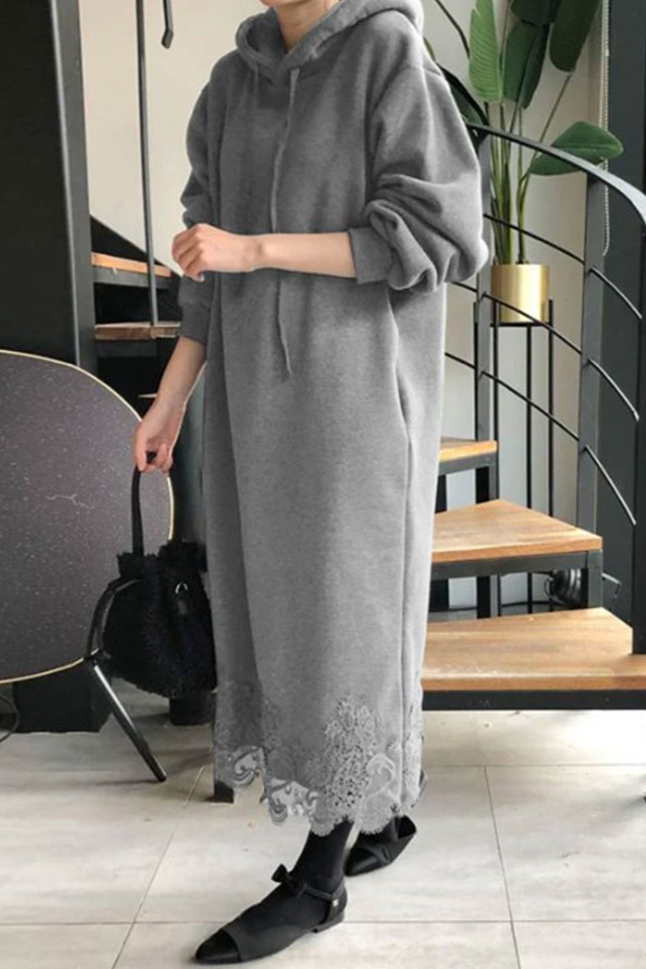 Hedwig Hooded Dress With Dress with Classic Everyday Styling