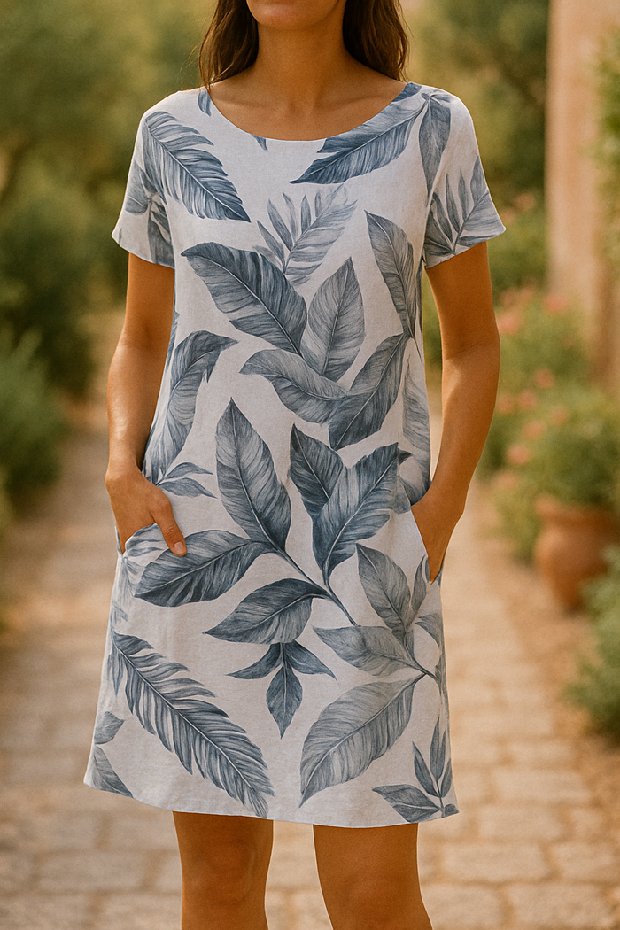 Makayla Effortless Casual Summer Midi Dress Statement Occasion Edit