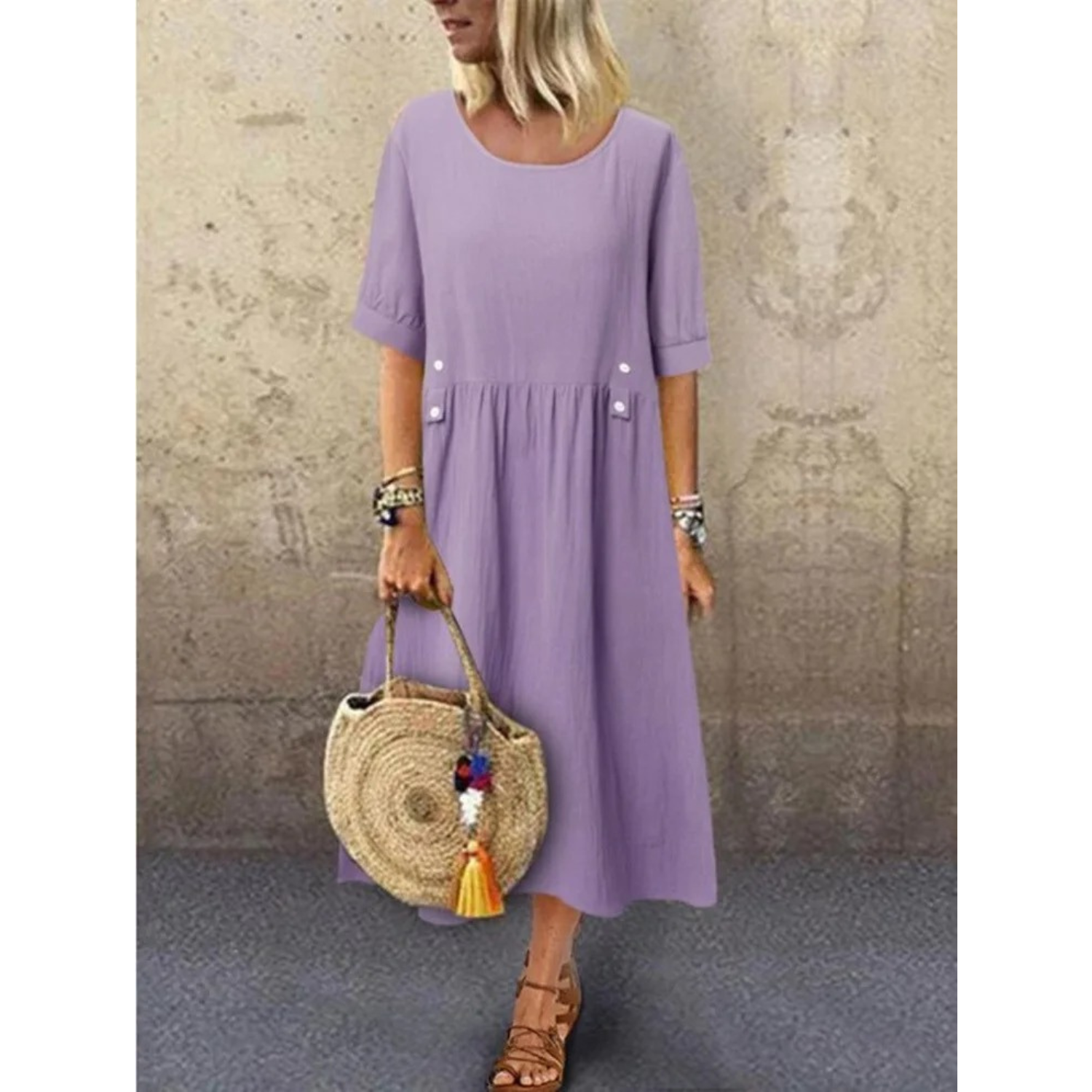 Viviana Modern and Fashionable Summer Dress for Women Easy Wear Style