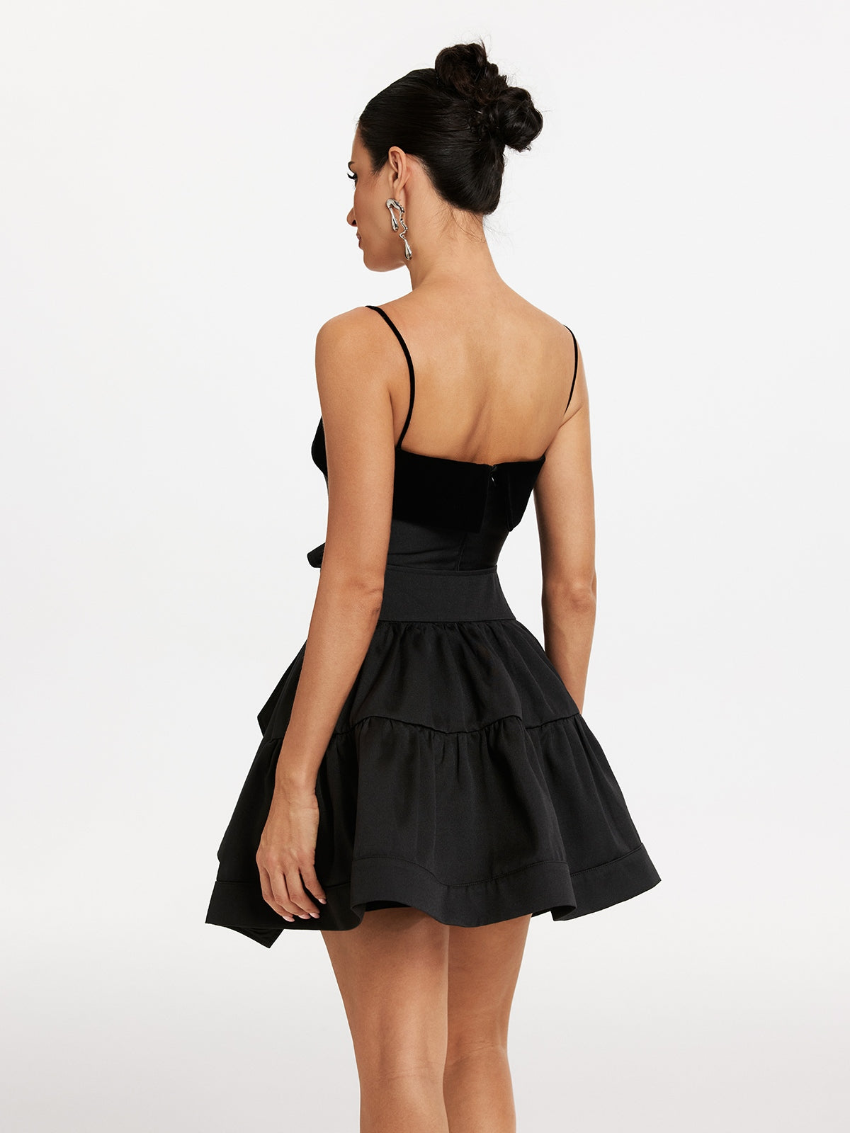 Spaghetti Bow Mini Dress