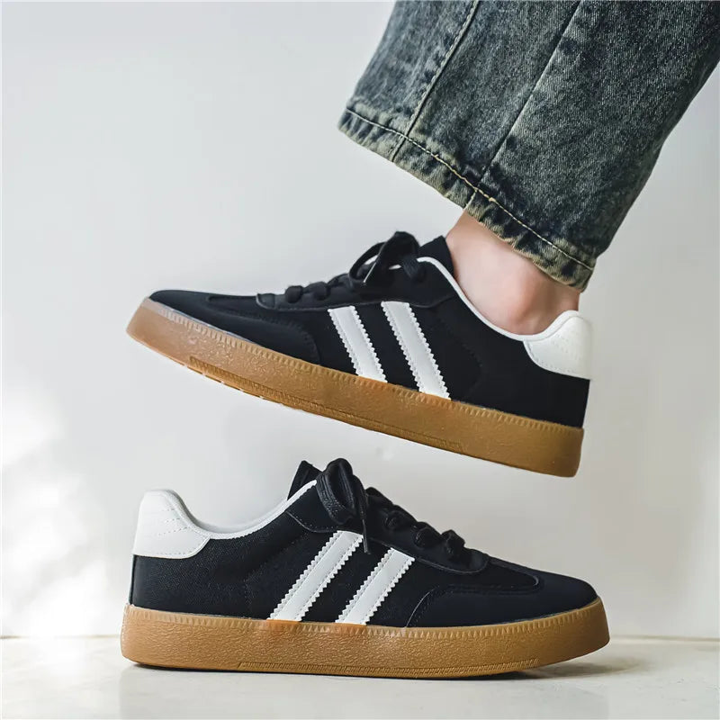 Men's Casual Retro German Laceup Lightweight Comfortable Sports Flat Skateboard