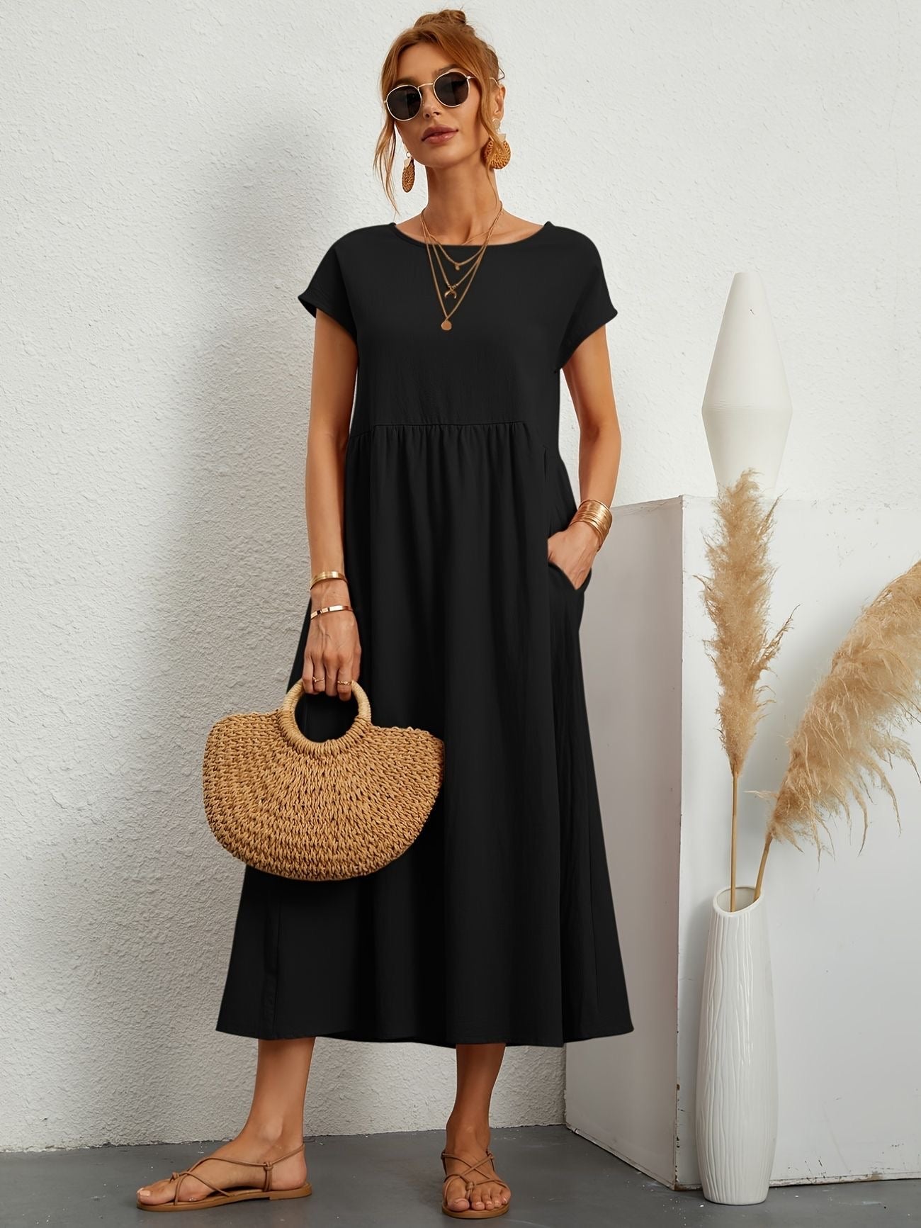 Salomé Statement Casual Linen Dress Occasion Edit