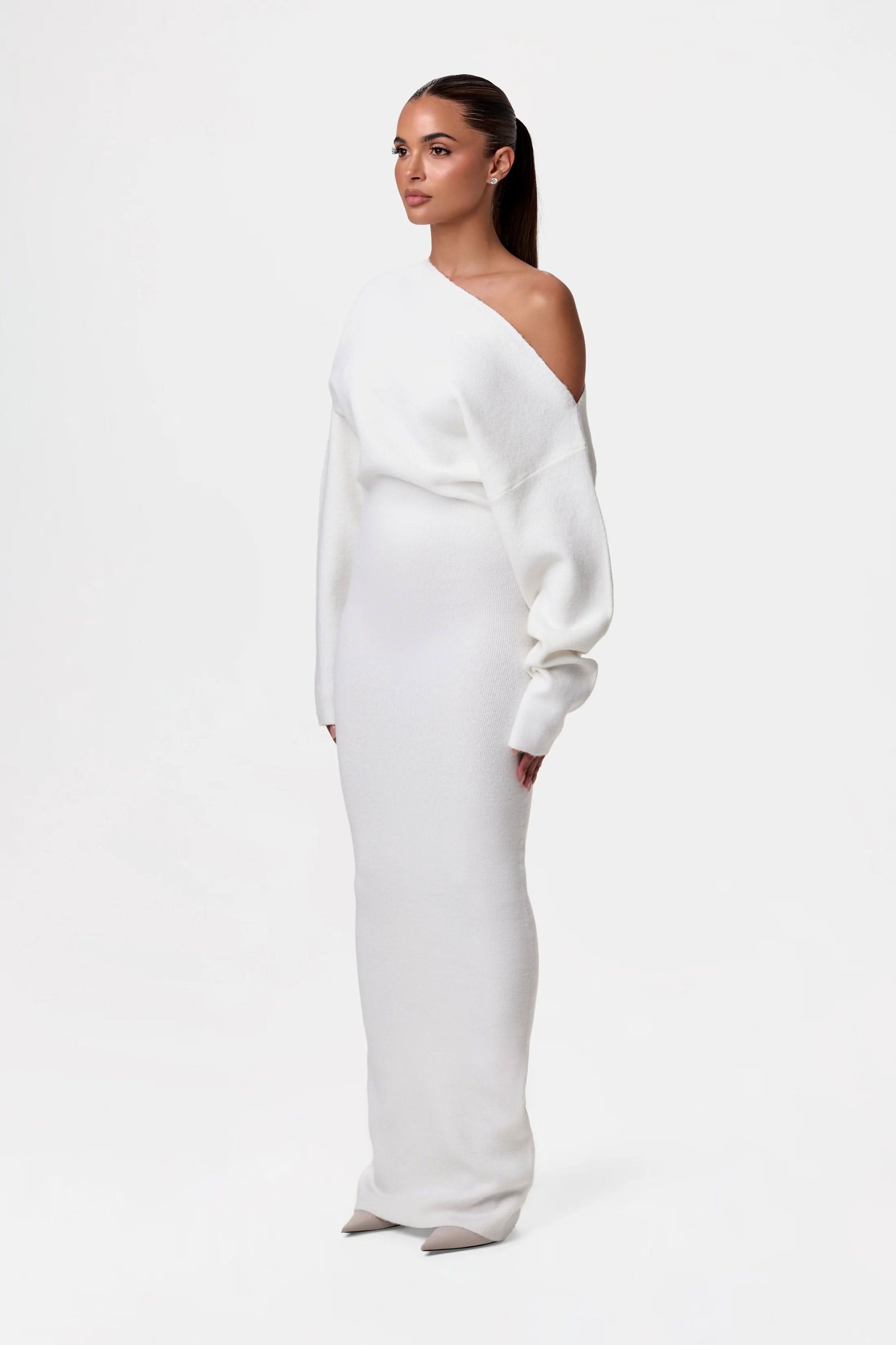 Serena Off Shoulder Knit Dress