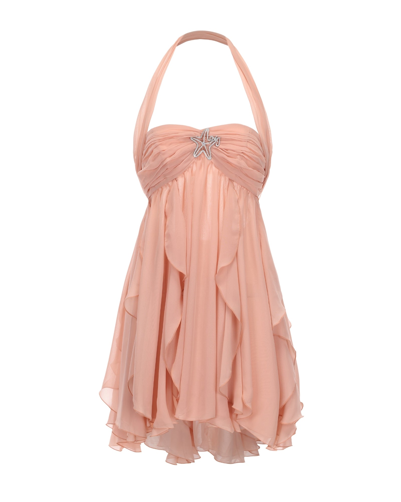 Caterina Floral Halter Dress