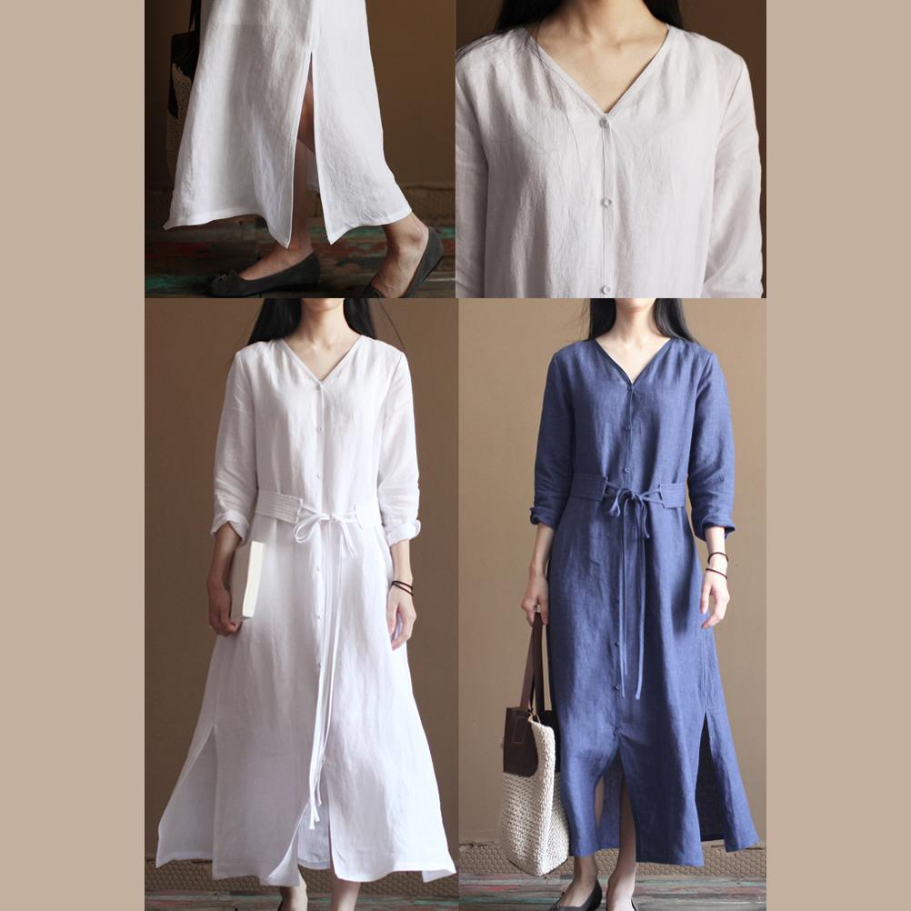 Nude linen dresses flowy linen maxi dress oversize linen clothing