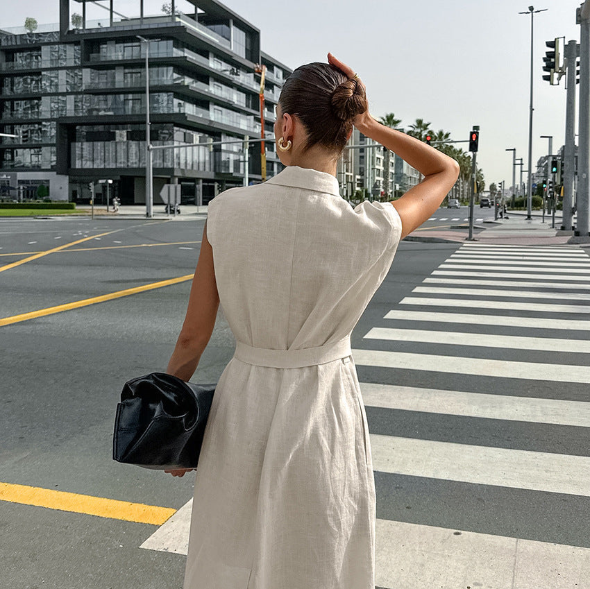 Rustin Midi Dress Khaki
