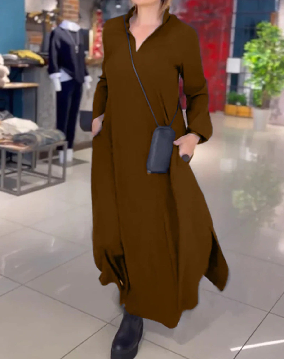 Ximena Minimalist Long Dress Evening Wear Edit