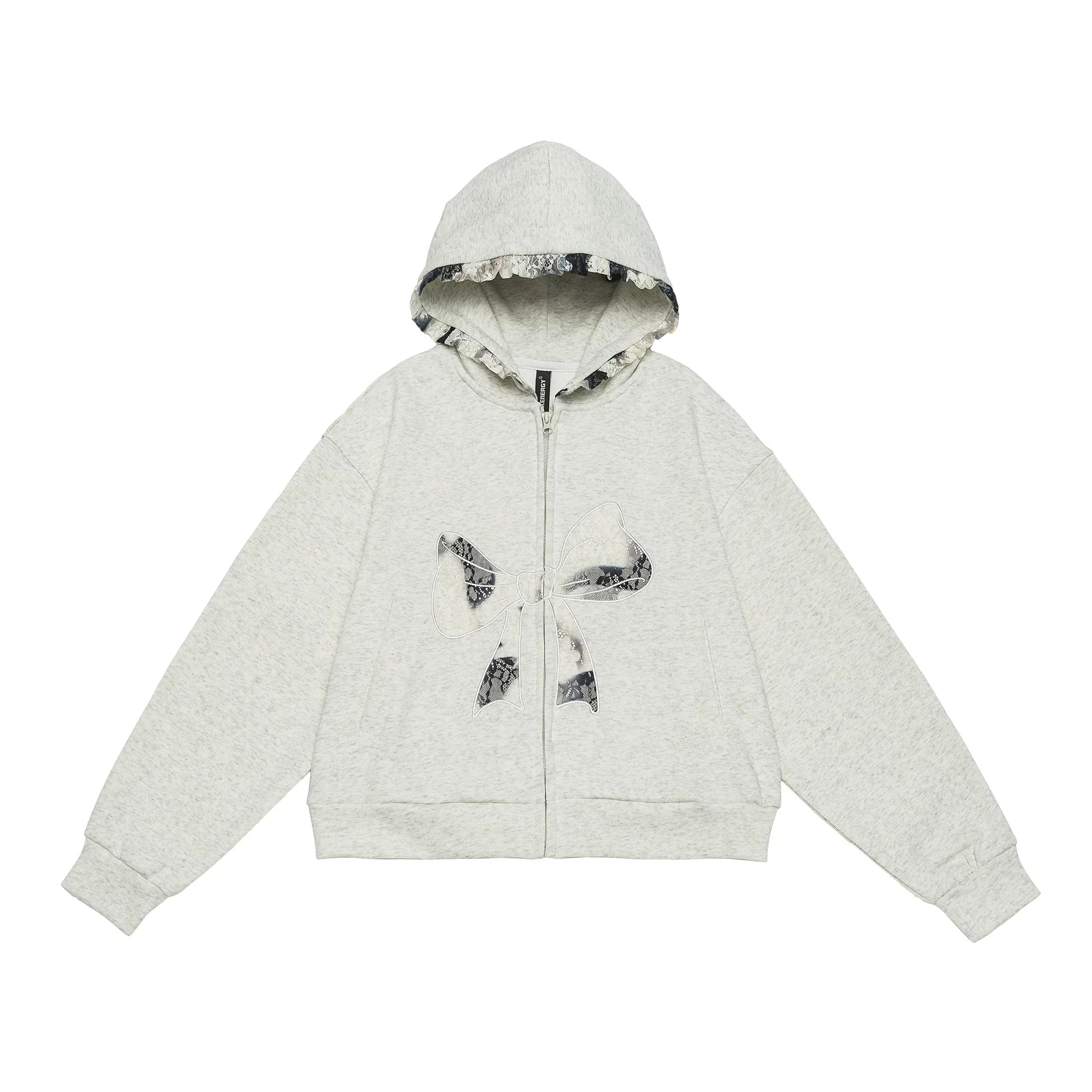 Oversize Lace Bow Hoodie