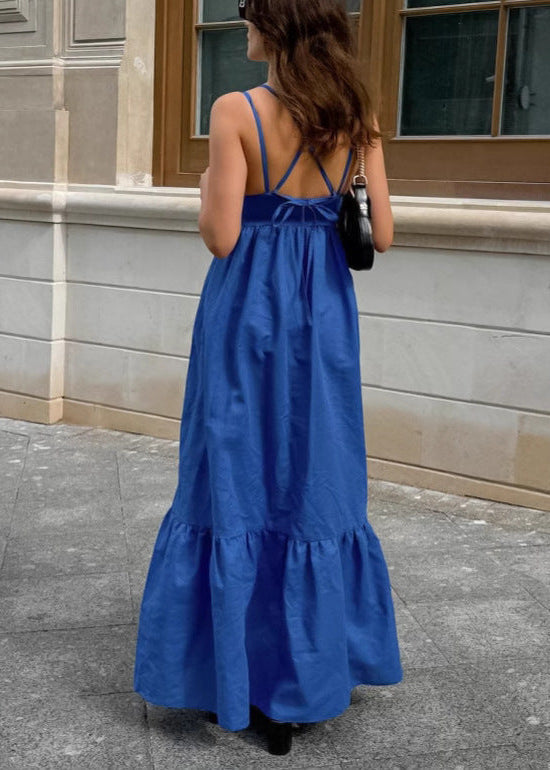 Celeste Strappy TieRed Maxi Dress