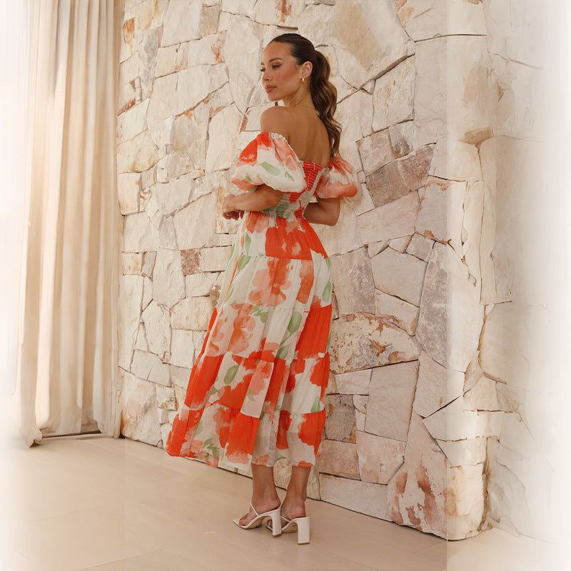 Emily Exclusive Dress with Puff Sleeves Boutique Collection