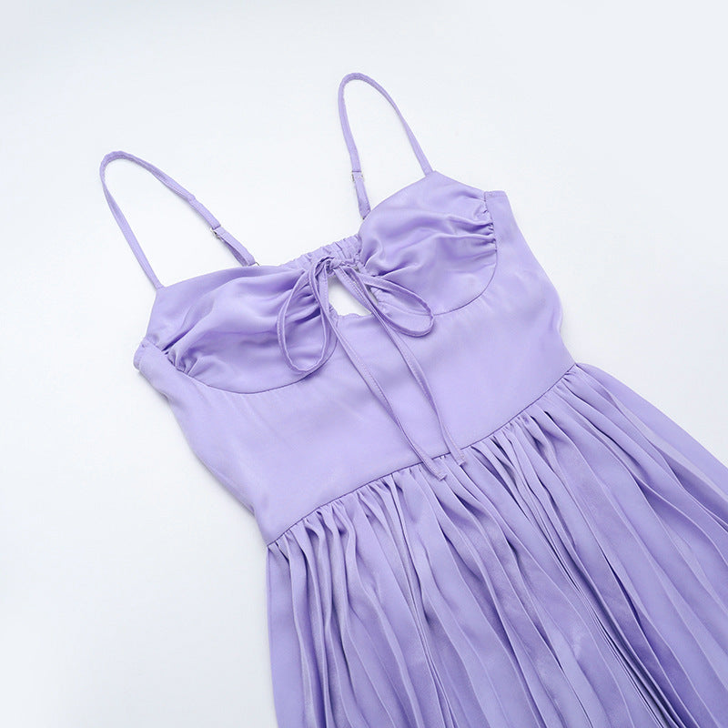 Wisteria Midi Dress Purple