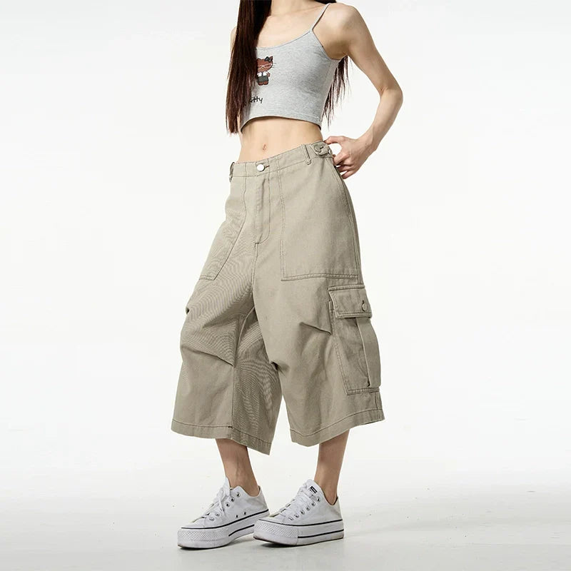Wide-Leg Cargo Shorts and Pants