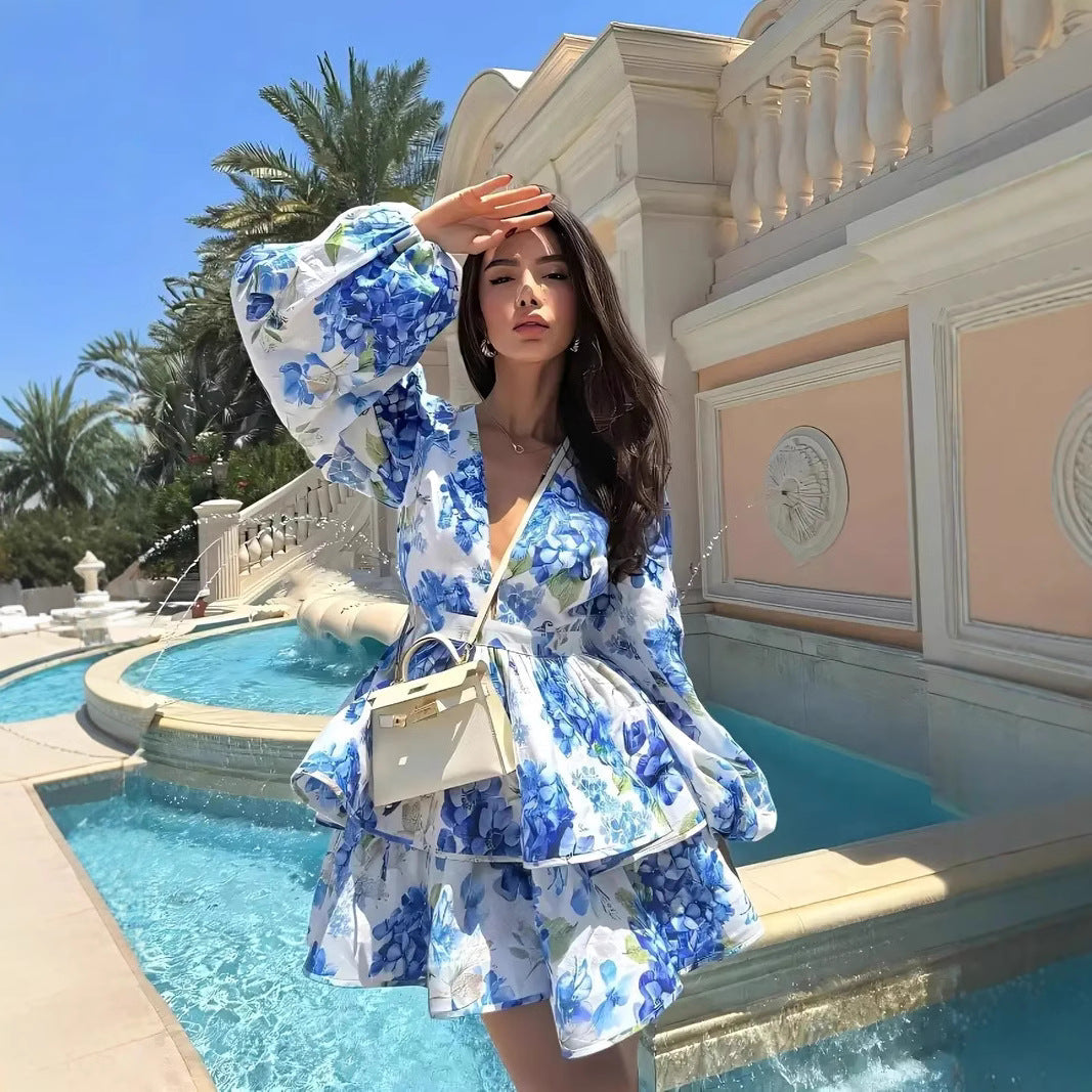 Samanta Statement Women's Floral Mini Dress Occasion Edit