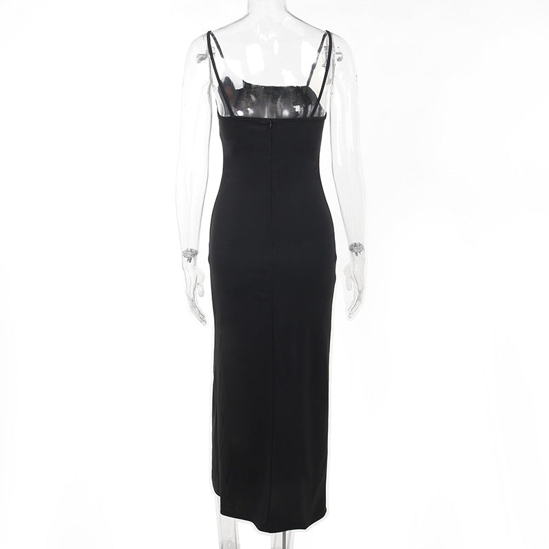 Sorano Slit Dress Black