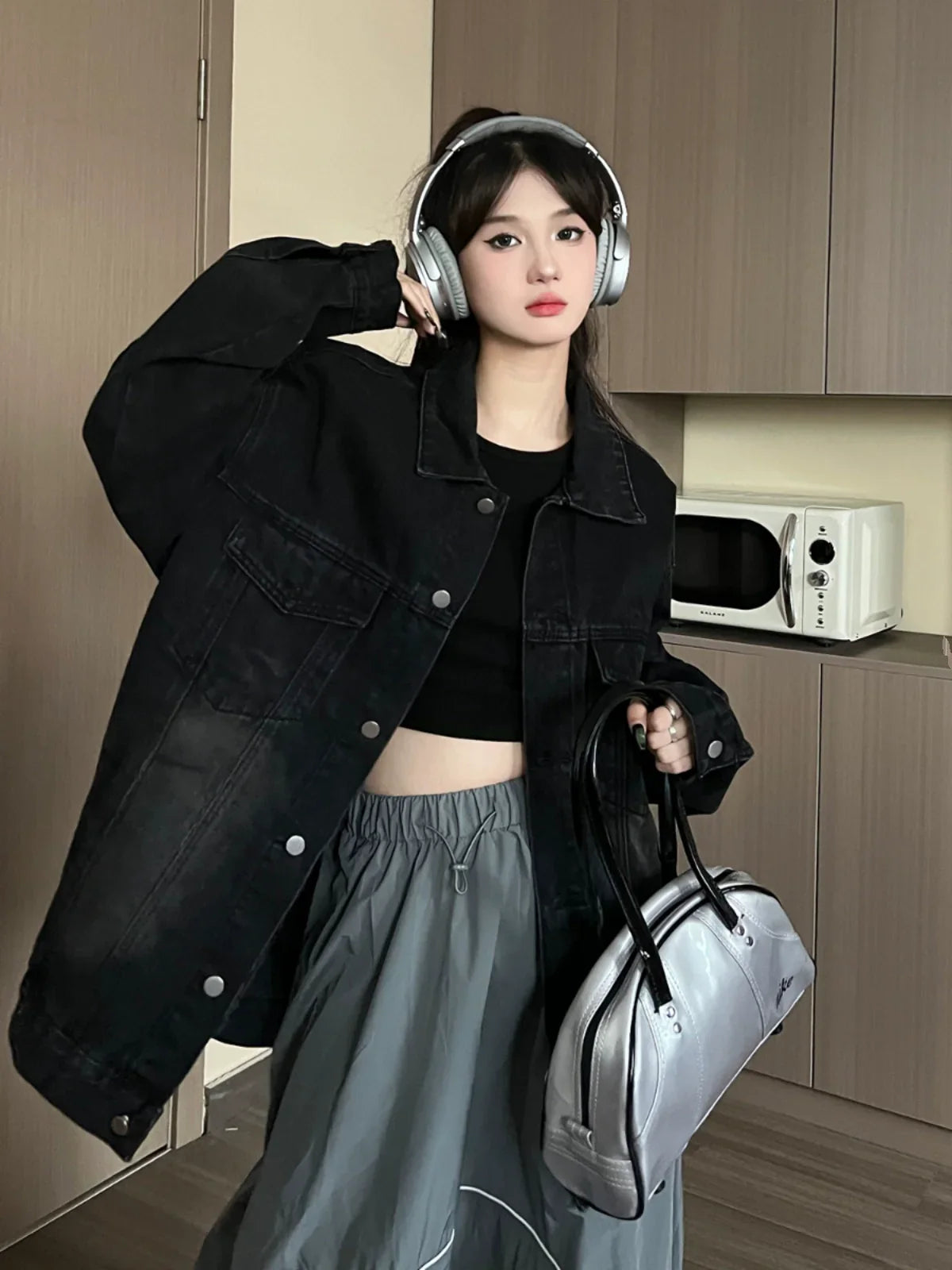 Oversized Denim Jacket Outfit