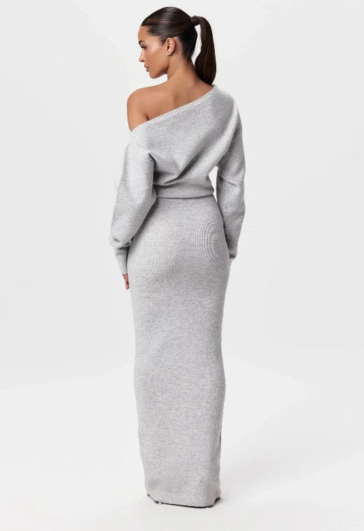 Mysterious Charm Off-Shoulder Maxi Dress
