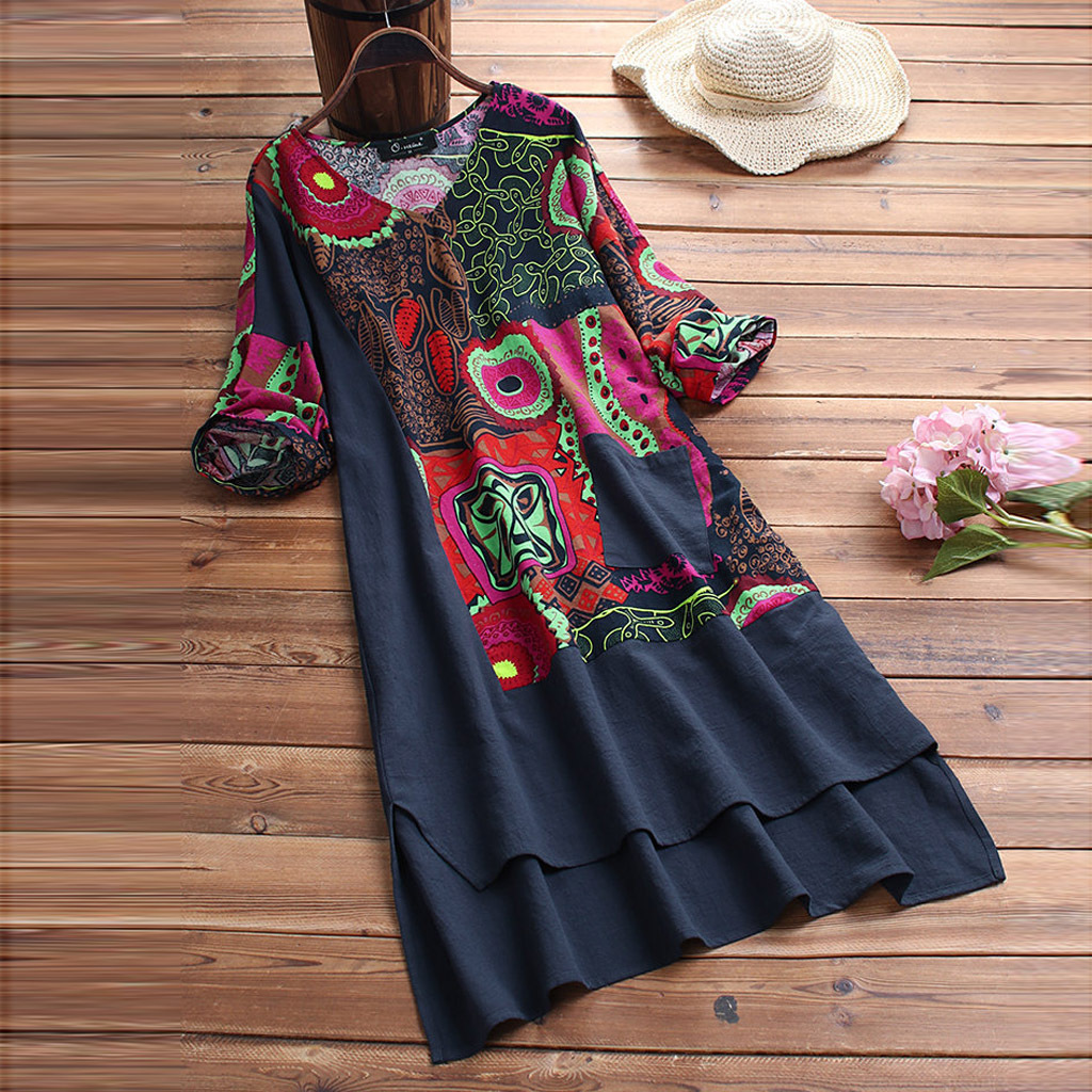 Nora Exclusive Dress with Mandala Print Boutique Collection