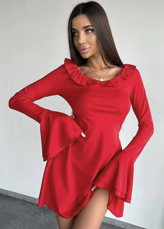 Sienna Off Shoulder Ruffle Sleeve Dress