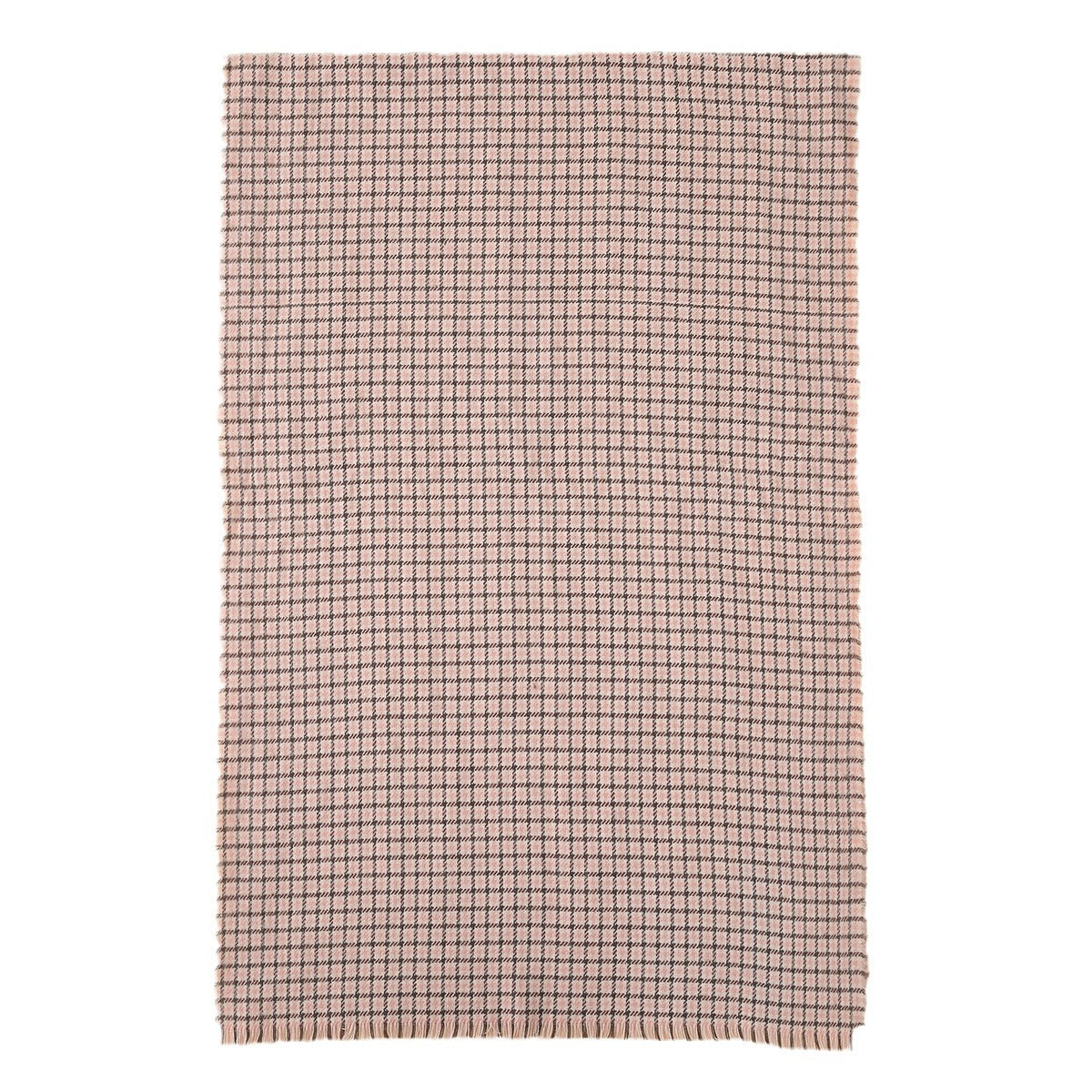 Retro Colorblocked Checkered Soft Comfortable Warm Houndstooth Scarf