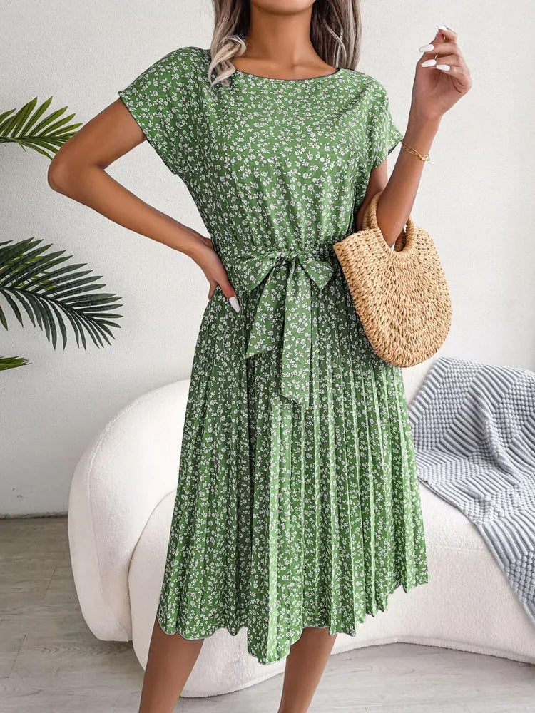 Clara Statement Dress Pleats Premium Wardrobe Essential