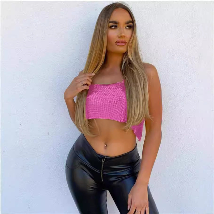 Party Essential Sequin Cami Top
