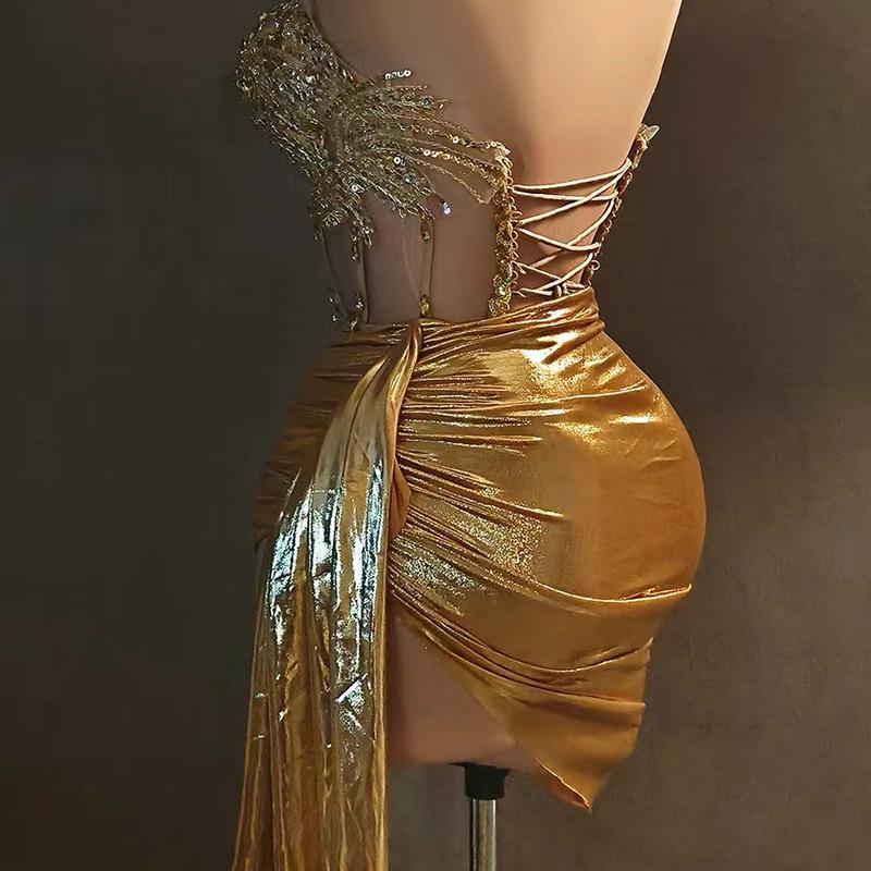 Sequin Short Skirt - Nightclub Party Dress