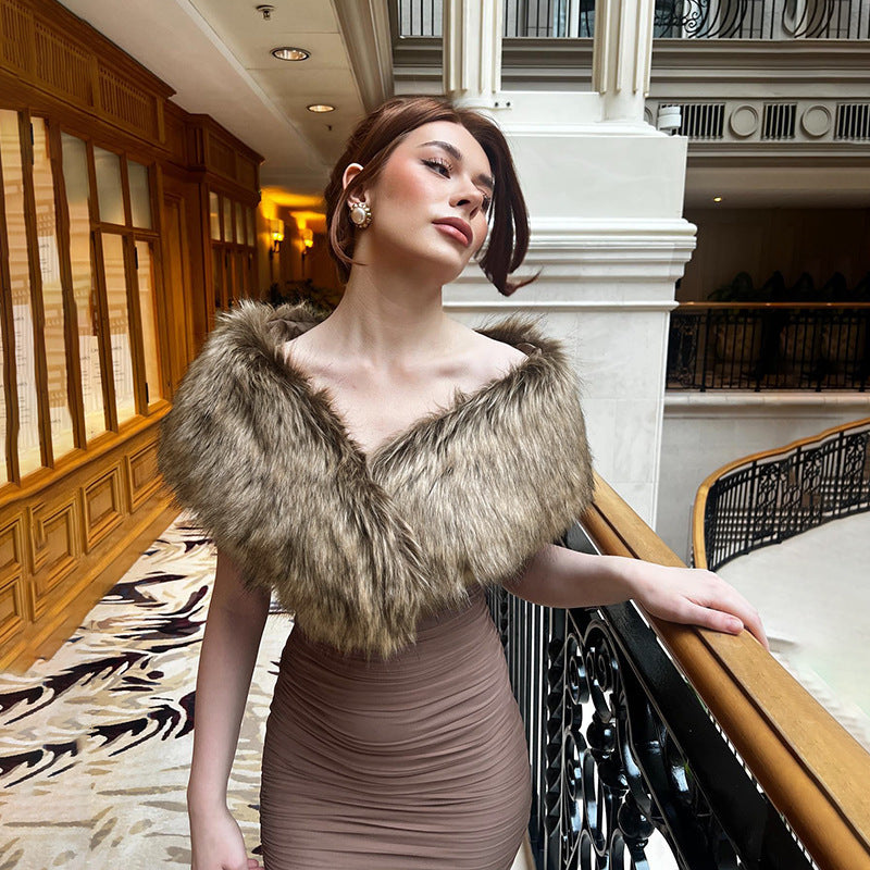 Mocha 2 piece Maxi Dress Brown