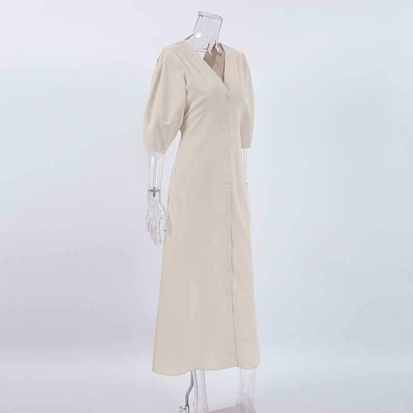 Gemini Rising Dress Off White